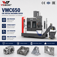 Centre d'usinage vertical CNC haute précision VMC650, petite fraiseuse CNC 5 axes pour moules en aluminium et pièces métalliques