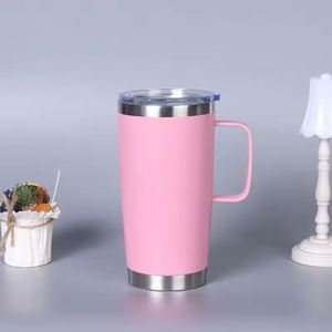Thermal <b>Mug</b> 20Oz Vacuum Insulated Stainless Steel With Sliding Lid <b>Reusable</b> Travel Drinkware Promotional Gift ASM26 - Product Image 4