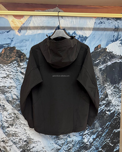 Giacca <span class=keywords><strong>Bomber</strong></span> Sportiva Invernale Personalizzata per Uomo, Asciugatura Rapida, <span class=keywords><strong>Oversize</strong></span>, con Zip e Cappuccio, in Spandex/Poliestere, Antivento e Traspirante - Product Image 5