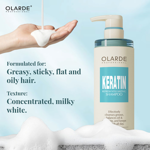 Produit capillaire très vendu : Shampooing bio à la kératine et au collagène, sans sulfate, rafraîchissant, volumisant et nourrissant pour cheveux secs et fins - Product Image 5