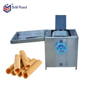 Gas heating egg waffle rolling machine