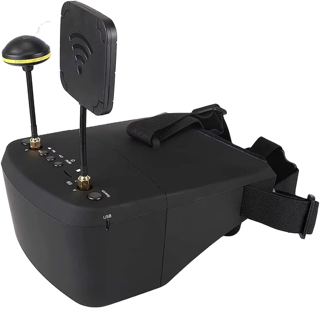 EV800D FPV Goggles 5 Inch Split Type Eyepiece Screen with DVR 5.8G Model Receiving