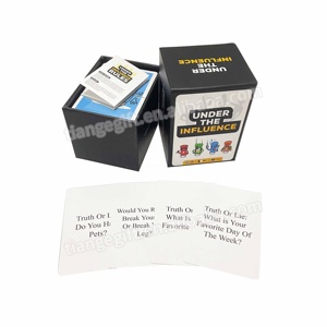 Jeu de cartes personnalisé avec impression couleur intégrale, <span class=keywords><strong>logo</strong></span> personnalisé, cartes de jeu à boire pour fêtes et coffret cadeau (Quantité personnalisable) - Product Image 2