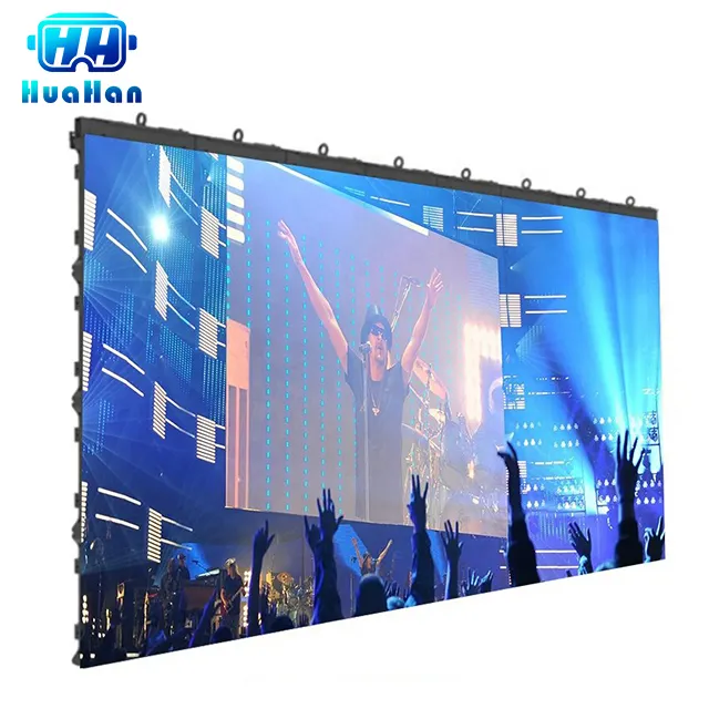 Full color led digital signage display Wall ground support truss display video wall con schermo a led flessibile