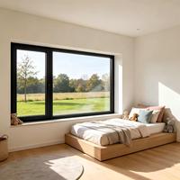 Ventanas de Triple Cristal con Certificación PHI para Casas Pasivas, Aislamiento Térmico con Argón, Valor U Bajo de 0.70, Rotura de Puente Térmico, Aleación de Ti-Mg, NFRC AAMA