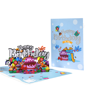 Carta 3D che intaglia lo stile di carnevale con la croce degli animali disegni di angelo fatti a mano 3D Stereo Cross-Border biglietto di auguri di compleanno fatto a mano - Product Image 4