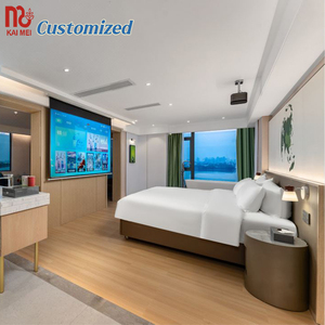 Foshan Factory fabrica juego de muebles de dormitorio y cama doble de diseño moderno personalizado para cadenas de hoteles hecho en China - Product Image 4