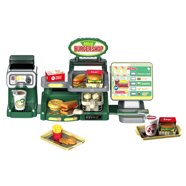 Juego Creativo Juguetes De Comida Miniatura ISAKEN - Hamburguesa Y Patatas Fritas Para Cocina De Juguete, Regalo Para Niños Comida Miniatura Muñecas
