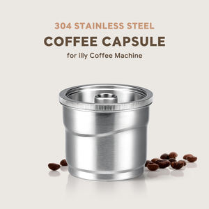 <span class=keywords><strong>Capsule</strong></span> de café réutilisable <span class=keywords><strong>ILLY</strong></span> en gros d'usine avec tamper en acier inoxydable 304 pour <span class=keywords><strong>illy</strong></span> X7 Y3 Y5 - Product Image 3