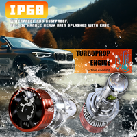 Ampoule de phare de voiture H4 super lumineuse 6000K, loupe laser H4, projecteur LED, kit de lentilles de projecteur bi-LED, kit de lampes LED