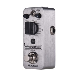 MOOER Loop Drum Machine & Looper Pedal 3 modos Max 20min Tiempo de grabación <span class=keywords><strong>Tap</strong></span> <span class=keywords><strong>Tempo</strong></span> True Bypass Pedal de efecto de carcasa de metal completo - Product Image 2