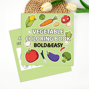 40-Page Fruit Vegetable Coloring <b>Book</b> for Kids Wholesale Custom Printing Perfect Bound Children Water Coloring <b>Books</b> - Product Image 1