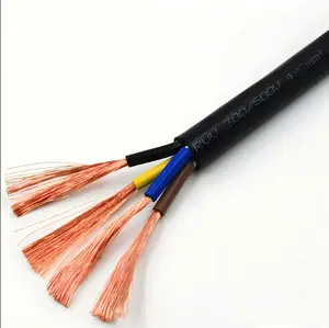 Cable RVV Pure Copper 3X2.5mm2 Cable Blue Red Black Copper Flexible Pvc Rubber Industrial Power Cable 450/750v