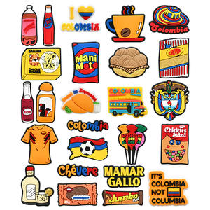 2025 nuevas decoraciones de zapatos de primera calidad de goma suave personalizada PVC zuecos mexicanos encantos accesorios comida bebida zapato encantos - Product Image 1