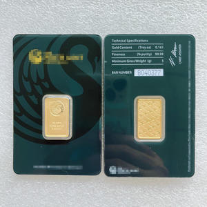 Australische vergulde gouden staaf, niet-magnetisch, gestempeld, gegraveerd, met carving, modern, offset, antiek, traditioneel, premium, Feng Shui - Product Image 3