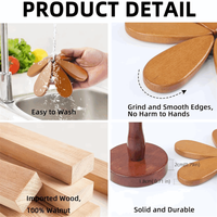 Sous-verres en bois pour arbre de Noël, résistants à la chaleur, écologiques, design moderne, pour la maison et la cuisine – Vente chaude