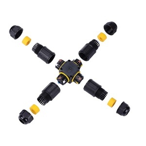 X-Type M25 Four-Way Waterproof Connector Ip68 <b>Lighting</b> Cable Adapter For Electrical <b>Wiring</b> - Product Image 2