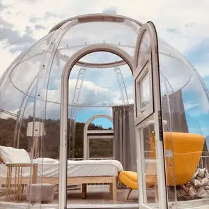 Koepel Iglo Pvc Hotel Buiten Globe Clear Single Tunnel Outdoor Camping Transparant Opblaasbare Party Tenten Bubblehouse