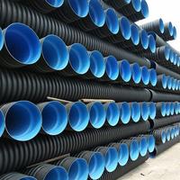 Tuyau d'évacuation des eaux usées haute pression DN300 en PEHD renforcé à double paroi, anti-corrosion, durable
