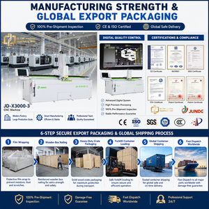 JUNDE JD-X3000-3 Fraiseuse-perceuse CNC à portique 3 axes haute précision avec chargement de programme par code QR en option pour réduire le temps de réglage pour l'aluminium - Product Image 6