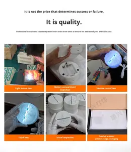 Luz <span class=keywords><strong>de</strong></span> noche LED 3D moderna, Base <span class=keywords><strong>de</strong></span> ABS blanca con diseño <span class=keywords><strong>de</strong></span> balón <span class=keywords><strong>de</strong></span> fútbol/balón <span class=keywords><strong>de</strong></span> fútbol, lámpara <span class=keywords><strong>de</strong></span> Control remoto, regalo para niños - Product Image 5