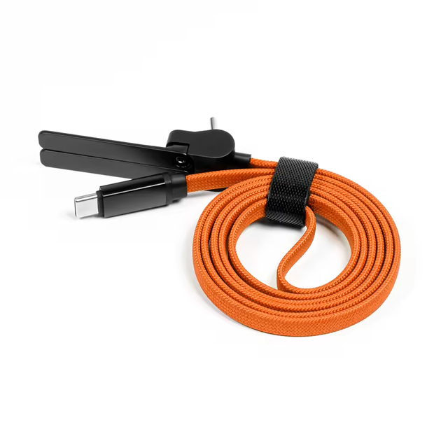 Charging Cable Type C With Phone Holder New Product USB C Data Cable 100W/240W 5A PD 3.1 Charger 1m High Quality Nylon Braided