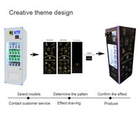Distributeur Automatique Mini de Snacks et Boissons à 4 Niveaux, Machine à Combi Compacte Personnalisable pour Cartes Pokémon et Articles de Détail