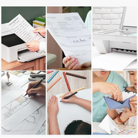 Papel de Copia de Color A4, 65gsm, 80gsm, 100gsm, 150gsm, 500 Hojas, Papel de Impresión Sin Recubrimiento, Papel para Manualidades de Oficina, Venta al Por Mayor