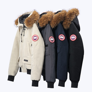 Giacca Bomber da Donna 2025 Nuova Collezione Invernale Imbottita Calda con Cappuccio Parker Riempita in Piumino d'Oca Bianco con Chiusura a Cerniera - Product Image 4