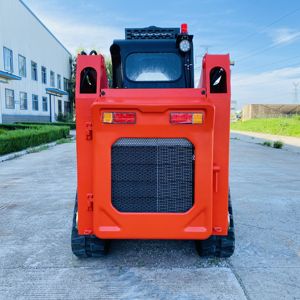 China Skid Steer mobil pemuat gaya lintasan beroda selip besar Steer Loader dengan kabin - Product Image 2