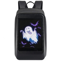 Mochila LED Inteligente LOY T4 Pantalla Pixel APP Control Impermeable 10L Ciclismo Portátil Escuela Viaje