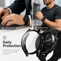 Étui de protection d'écran intégré en PC rigide, compatible avec Huawei Watch 5 42 46mm, couvercle résistant aux rayures pour montres intelligentes