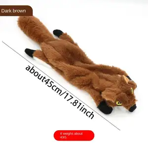 Yeni varış tilki tasarım Pet taşlama diş oyuncak interaktif köpek gıcırtılı oyuncak peluş köpek çiğnemek oyuncak