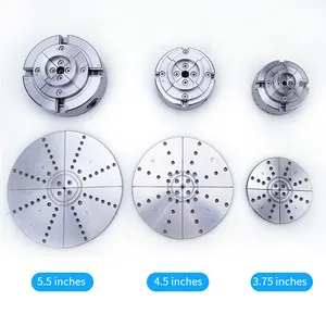 5 6 8 10 인치 Cnc 3 턱 중공 유압/공기 선반 척 고정밀 스틸 내마모성 4 턱 척 선반