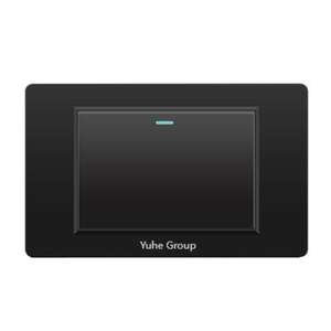 Prise murale universelle standard en panneau PC noir, interrupteur d'éclairage, prise de bureau - Product Image 1