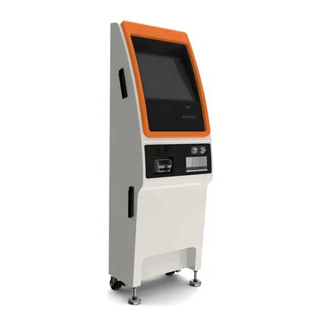 Kiosque de paiement bancaire en libre-service à écran tactile de qualité industrielle, stable et de taille personnalisée, distributeur automatique de billets