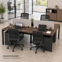 Postes de travail modulaires autoportants multifonctionnels et durables avec cadre en métal, extensibles, pour le personnel