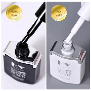 Gel UV Hanyi Premium sans HEMA, plusieurs tailles, flacon grande capacité, gel polonais personnalisé OEM, gel polonais super blanc, hyper noir - Product Image 4