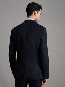 Costume d'Affaires de Luxe de Designer <span class=keywords><strong>Italien</strong></span> pour Hommes Veste et Pantalon à Col en V Personnalisés à la Mode de Luxe Vêtement de Costume pour <span class=keywords><strong>Homme</strong></span> de Grande Taille - Product Image 3