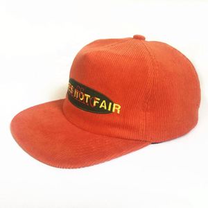 Casquette Snapback 5 Panneaux en Velours Côtelé avec Doublure Intérieure Respirante et Orifices d'Aération, Couronne Souple Personnalisable – Vente en Gros - Product Image 5