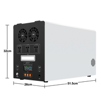 Générateur solaire portable 3000W pour l'extérieur, station d'alimentation tout-en-un, 24V/48V, UPS, générateur d'alimentation de secours