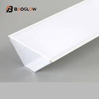 2025 Nouveau Personnalisé 45 °   Profilé LED en aluminium pour coin de plafond ou de mur, type V, avec faisceau oblique et angle de 90 degrés