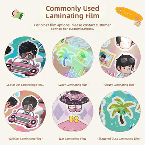 Étiquettes Adhésives Personnalisées Multi-formes, Thème Alien Dessin Animé, PVC Transparent, Marchandises Thème Célébrités, Impression DIY sur Demande, Rondes - Product Image 4