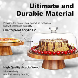 Supporto <span class=keywords><strong>per</strong></span> piedistallo <span class=keywords><strong>in</strong></span> <span class=keywords><strong>legno</strong></span> di Acacia <span class=keywords><strong>per</strong></span> tavola multiuso - Product Image 2