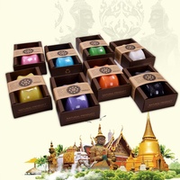 Savon artisanal au lait de chèvre sauvage thaïlandais, huile de coco, huile essentielle régulatrice de sébum, hydratant, rafraîchissant, nettoyant pour le visage