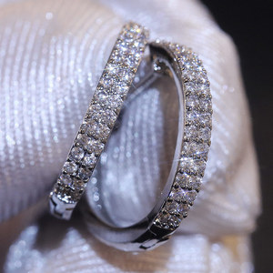 Minimalist Sparkling Earrings for Women Elegant Versatile Daily Fashion Ear Jewelry - Product Image 4