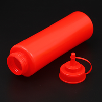 Faible QUANTITÉ MINIMALE DE COMMANDE SANS BPA Rechargeable LDPE BARBECUE Sauce Bouteille Froid Ketchup Bouteille En Plastique Sauce Distribuer Bouteille Squeeze