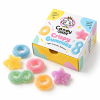 Bonbons gélifiés exotiques en forme de bretzel, enrobés de croquant et fourrés à la confiture, vente en gros, échantillon gratuit disponible, emballage personnalisé OEM ODM