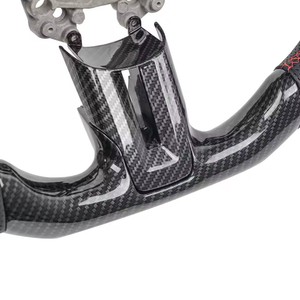 <span class=keywords><strong>Volant</strong></span> Hydro-DHydro en Fiber de carbone pour Ford Mustang GT350 GT500 2018-2023 <span class=keywords><strong>Volant</strong></span> de course en cuir perforé avec garniture de couverture - Product Image 5