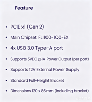 Tarjeta Controladora USB 3.0 de 4 Puertos PCI Express X4 Gen 2 SuperSpeed 5Gbps DDR FL1100, 12V, Alimentación Externa, Nueva Tarjeta de Expansión para PC de Escritorio